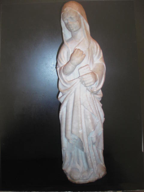 Madonna annunciata (scultura, elemento d'insieme) - ambito napoletano (seconda metà XIV)