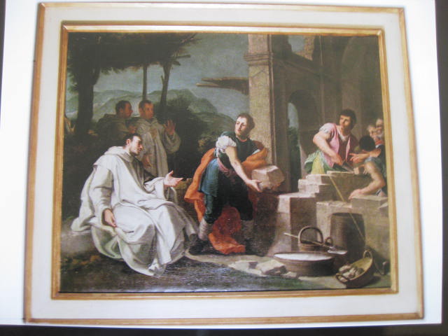 il miracolo di Gualtiero, miracolo di San Guglielmo da Vercelli (dipinto) di Vaccaro Domenico Antonio (secondo quarto XVIII)