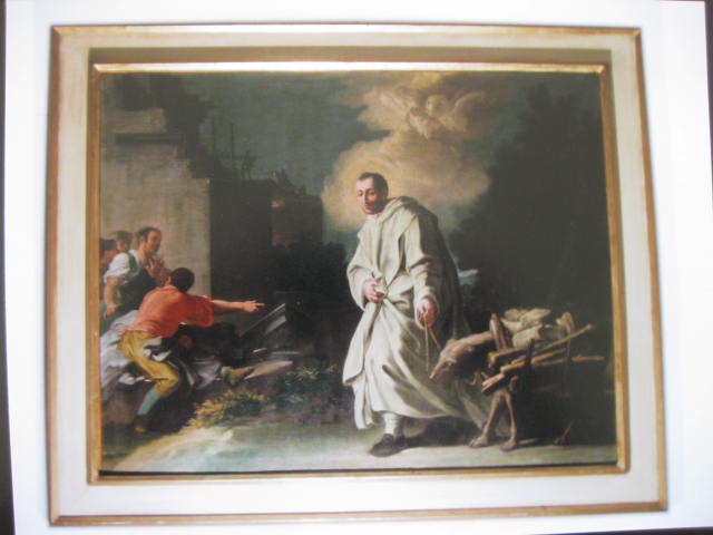 San Guglielmo da Vercelli e il lupo (dipinto) di Vaccaro Domenico Antonio (secondo quarto XVIII)