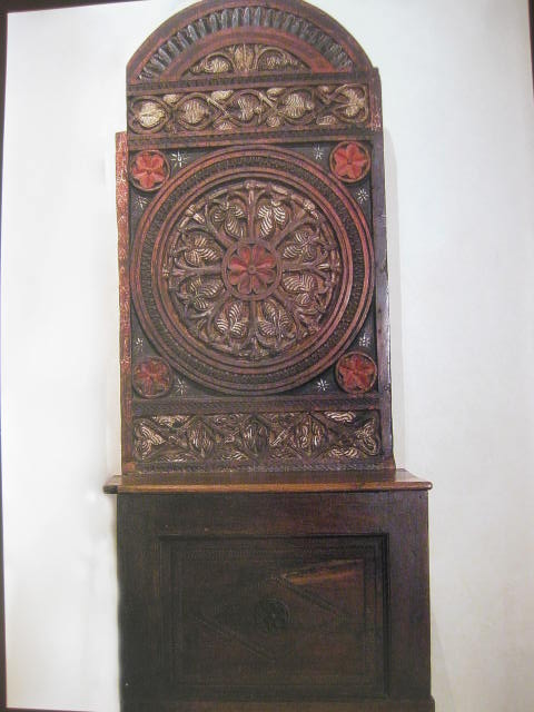 motivi decorativi fitomorfi (seggio, elemento d'insieme) - bottega Italia meridionale (XVIII)