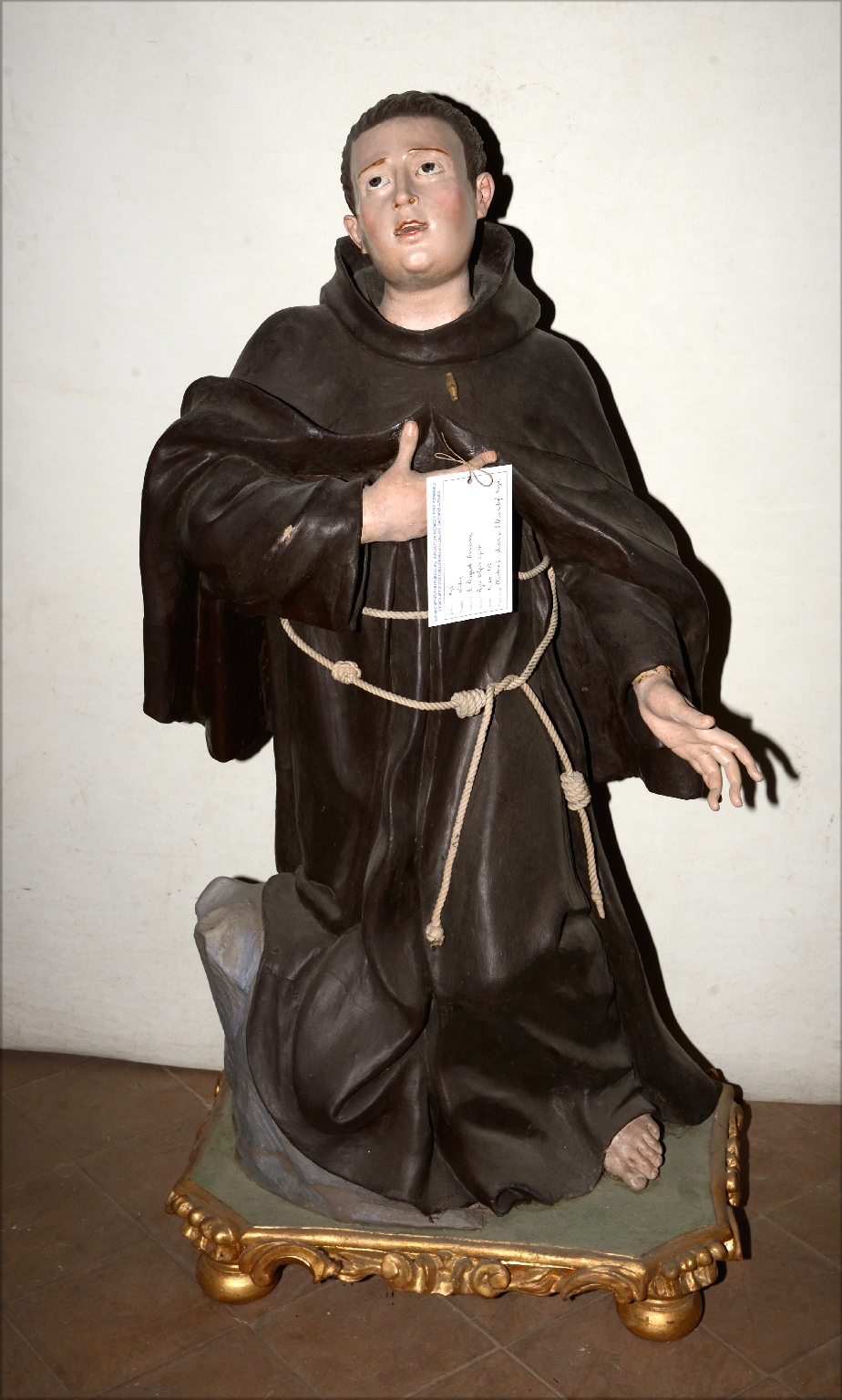 San Pasquale Baylon (statua) - bottega Italia meridionale (prima metà sec. XVIII)
