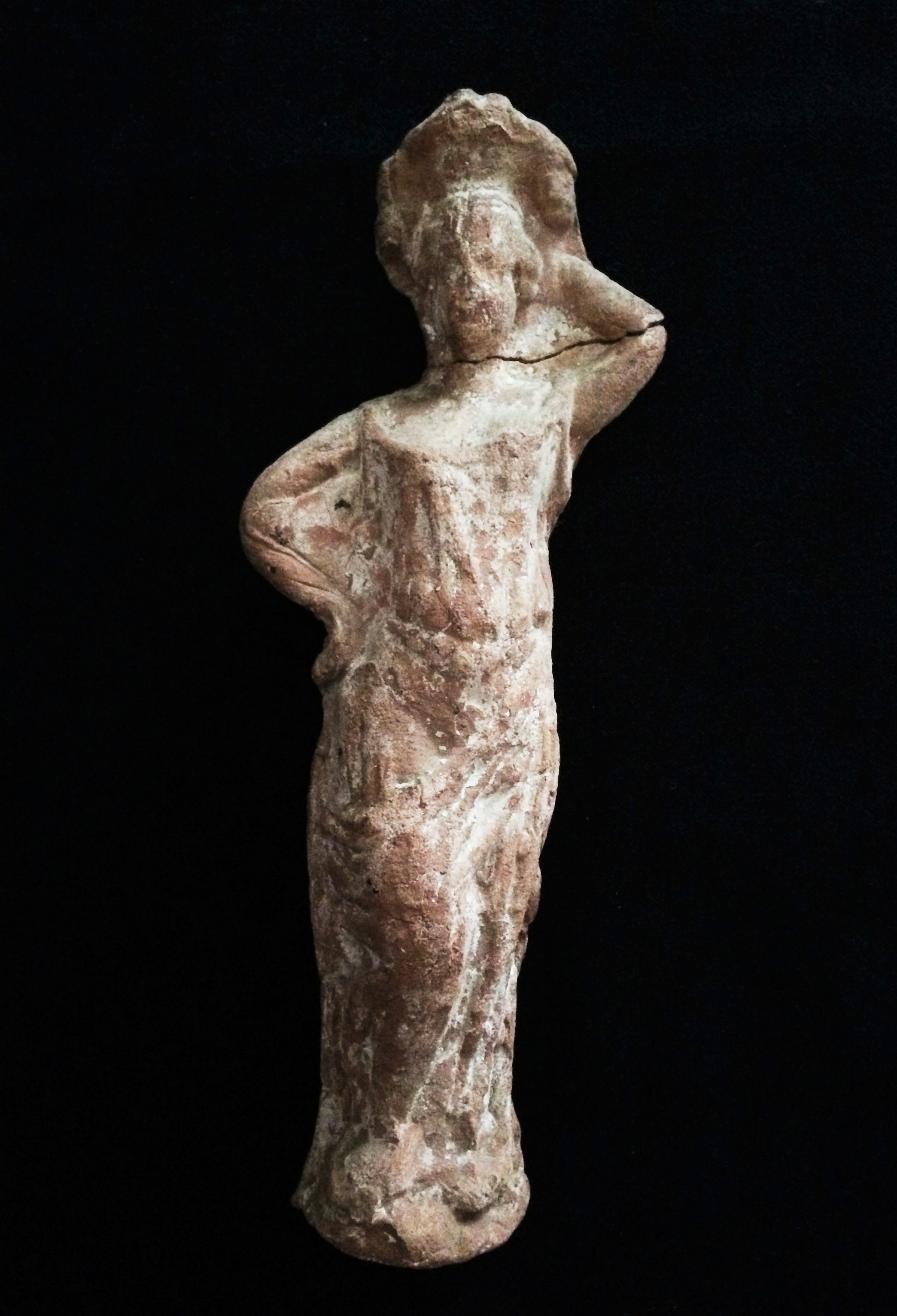 statuetta/ femminile, modello Tanagrina (SECOLI)