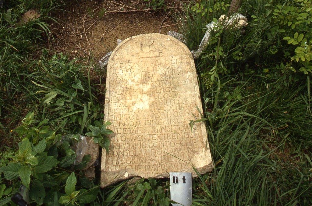 stele funeraria - ambito ebraico (XVIII)