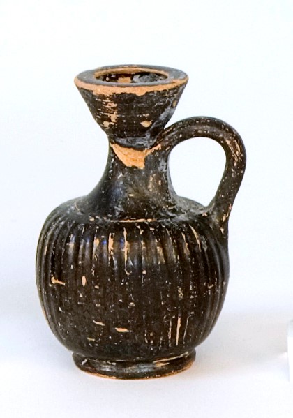 lekythos, lekythos aryballica a vernice nera (prima metà IV a.C)