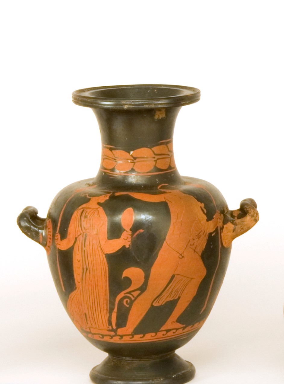 hydria, HIDRYA A FIGURE ROSSE (primo quarto IV a.C)