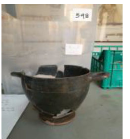 SINGOLO OGGETTO/ skyphos, SECOLI/ V a.C