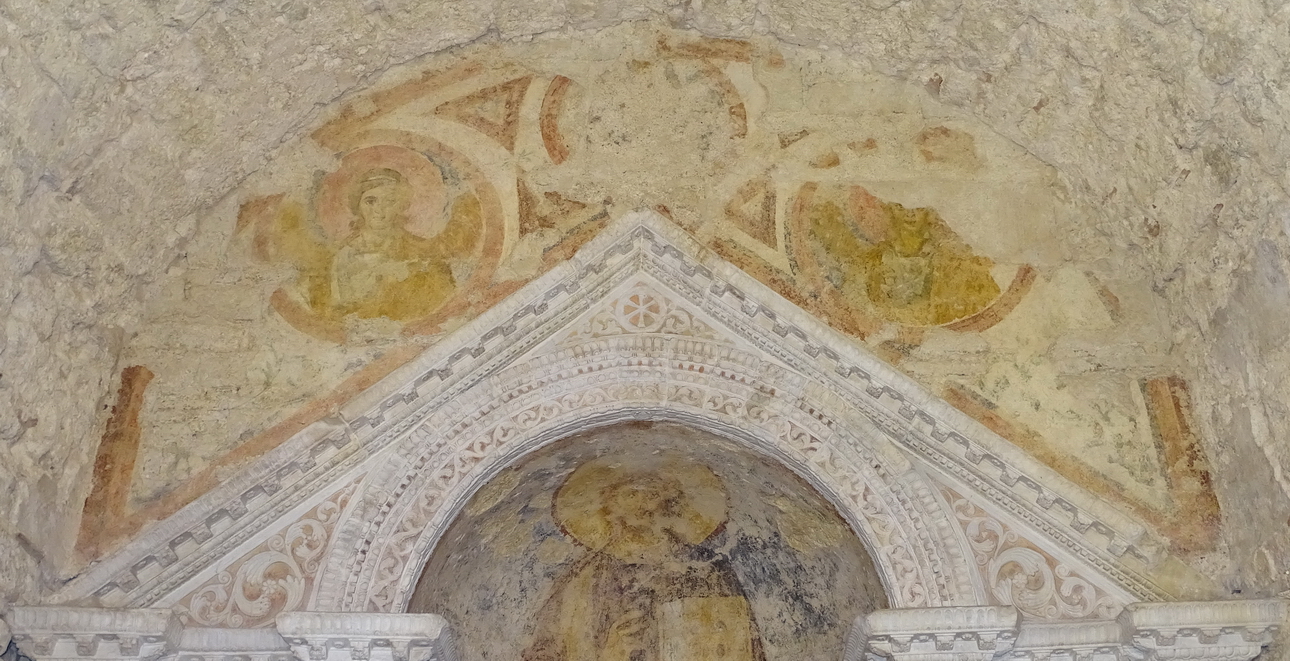dipinto murale - maestranze Italia centrale (sec. VII)