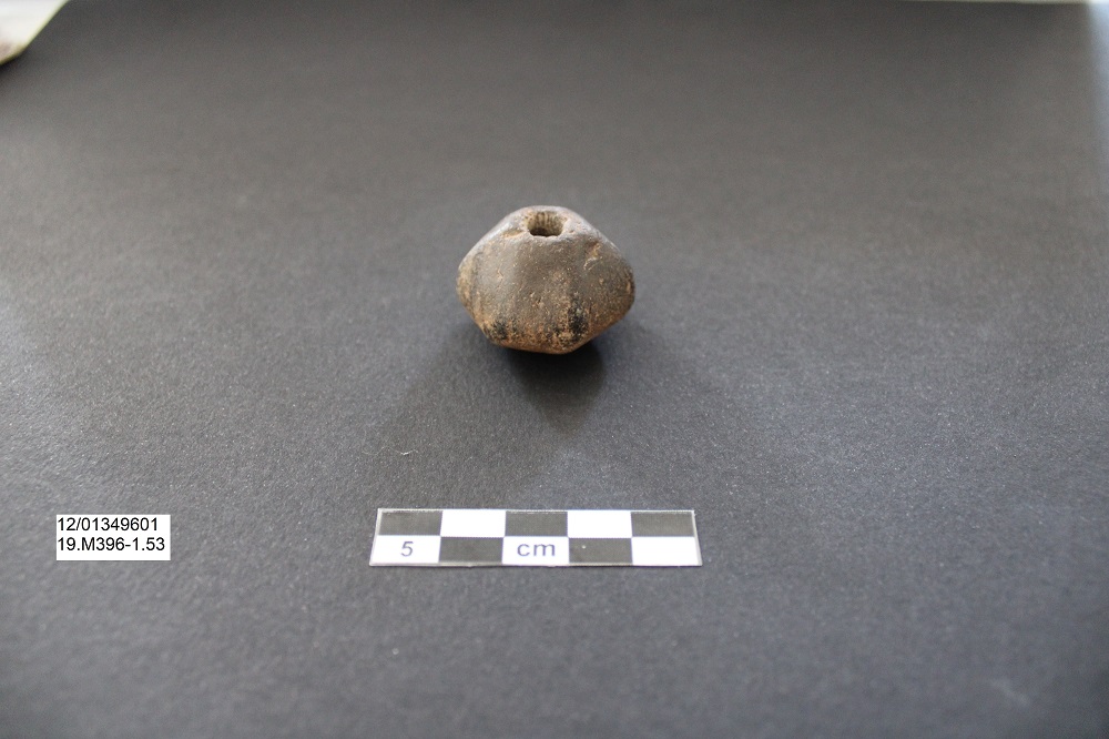 fuseruola, Fuseruola biconica sfaccettata - Ambito laziale (PERIODIZZAZIONI/ Protostoria/ Eta' del Ferro)