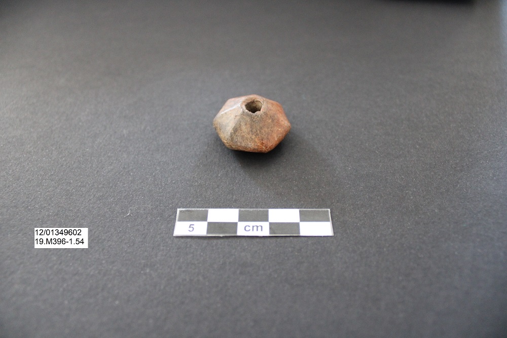 fuseruola, Fuseruola troncoconica sfaccettata - Ambito laziale (PERIODIZZAZIONI/ Protostoria/ Eta' del Ferro)