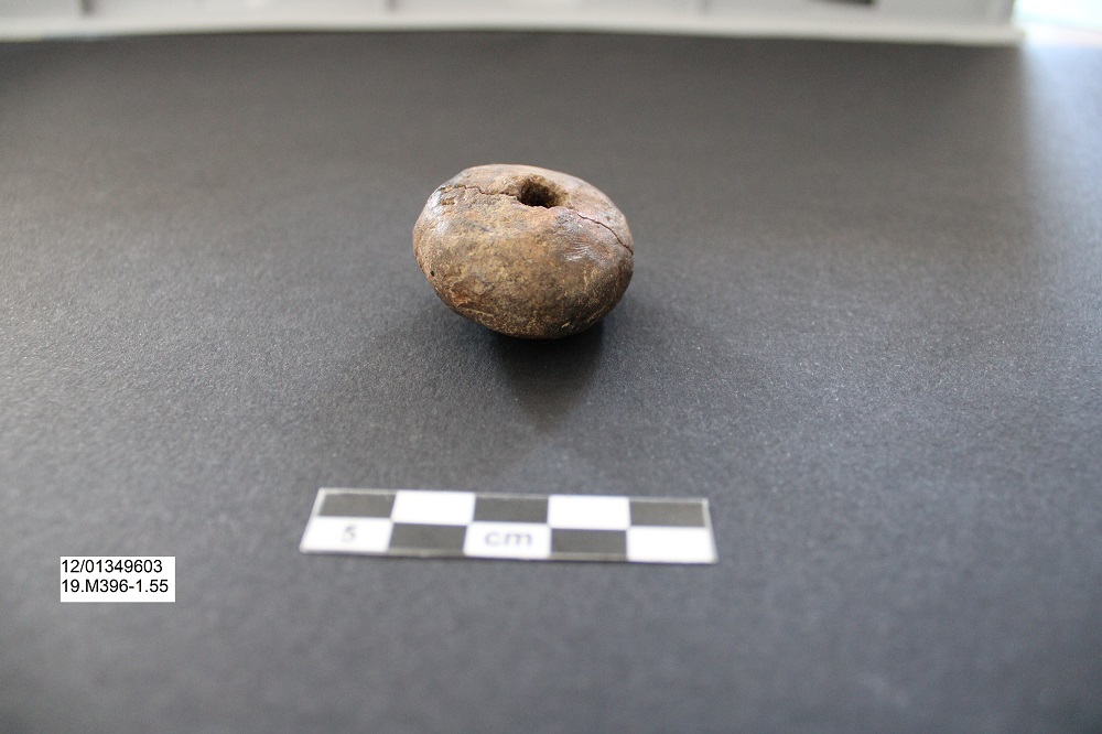 fuseruola, Fuseruola sferico-schiacciata - Ambito laziale (PERIODIZZAZIONI/ Protostoria/ Eta' del Ferro)