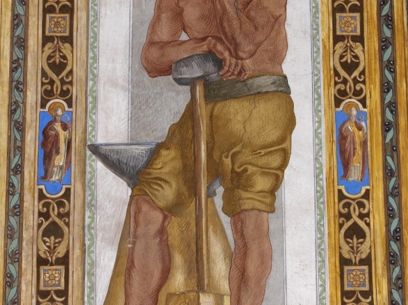 Sant'Eligio, Sant'Eligio (decorazione pittorica, elemento d'insieme) di Notte Emilio (prima metà XX)