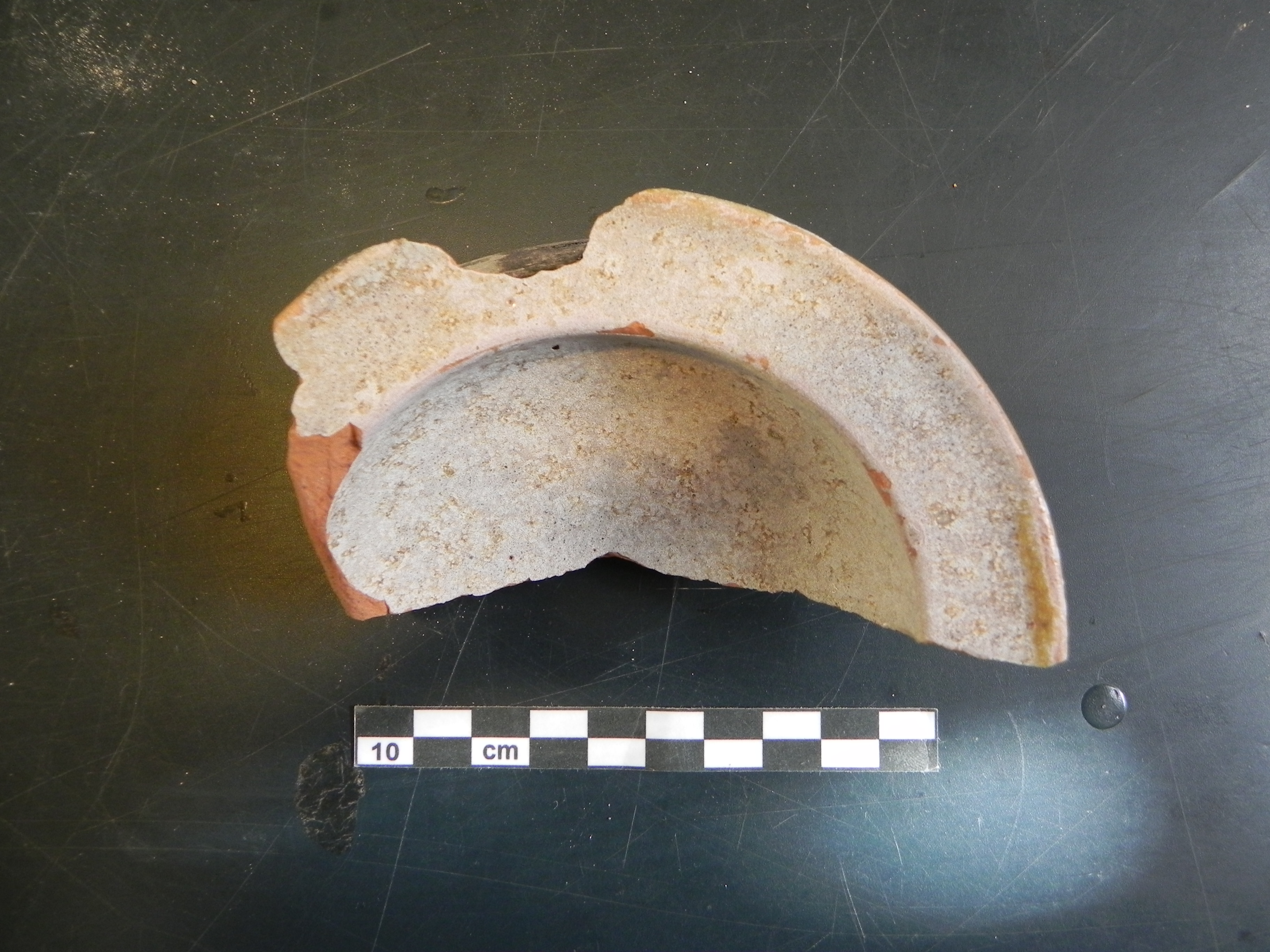 SINGOLO OGGETTO/ scodella con tesa, seconda metà XIV d.C