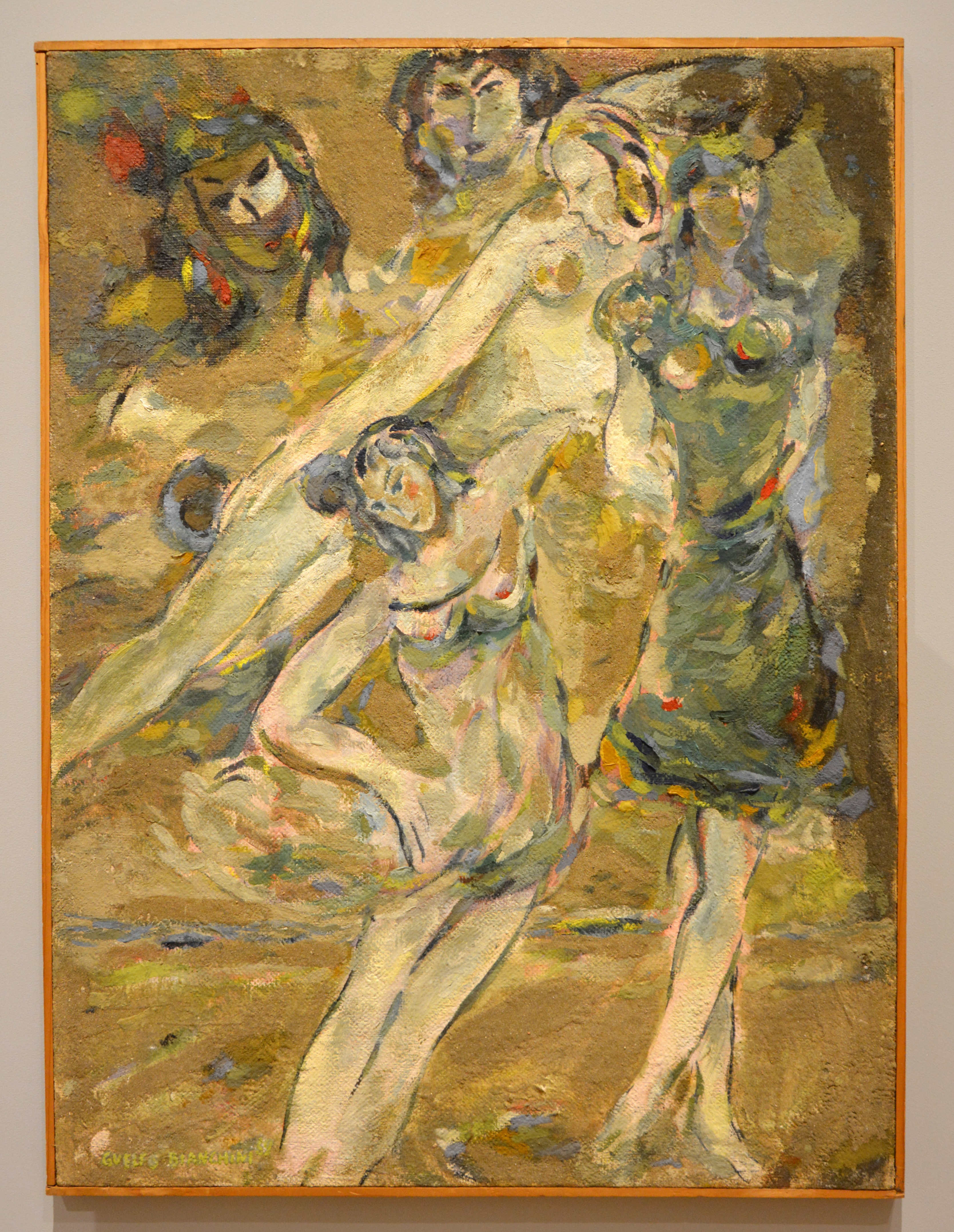 Danza sulla spiaggia (dipinto) di Bianchini Guelfo (XX)