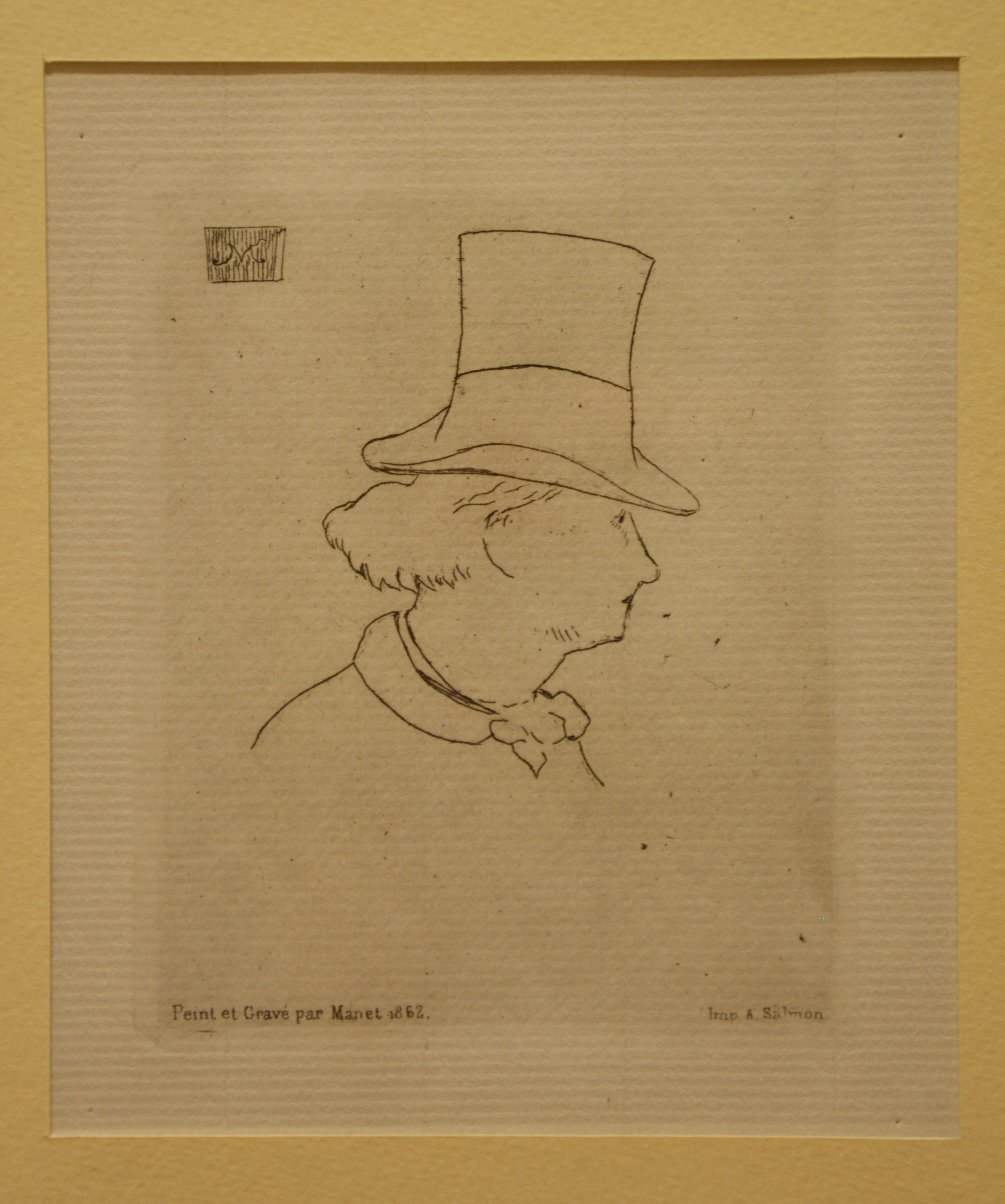 figura maschile (stampa) di Manet Eduard (attribuito) (XIX)