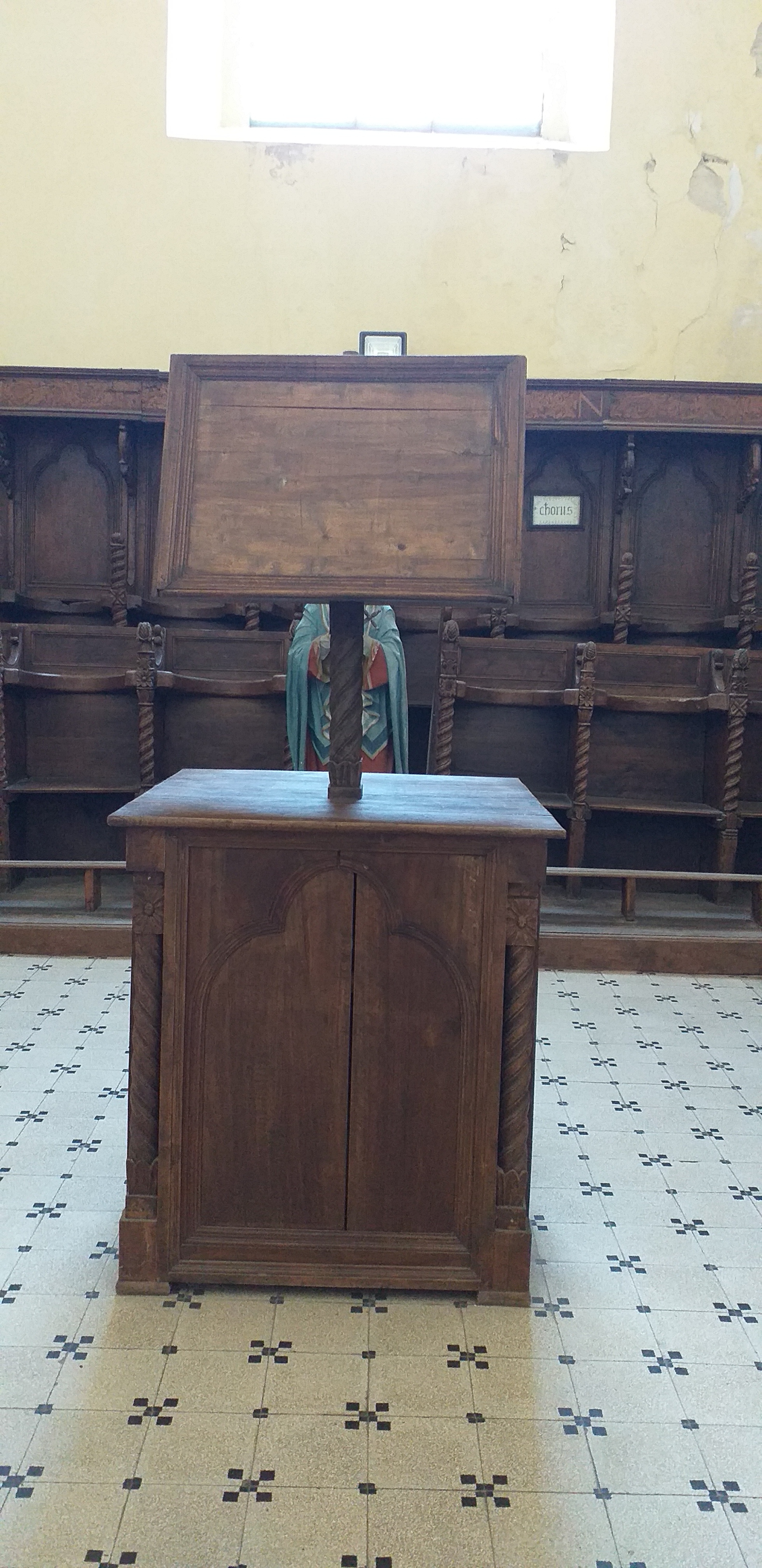 leggio, opera isolata - ambito calabrese (primo quarto XVI)