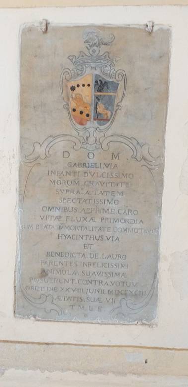 lapide tombale, opera isolata - ambito Italia meridionale (fine XVII)