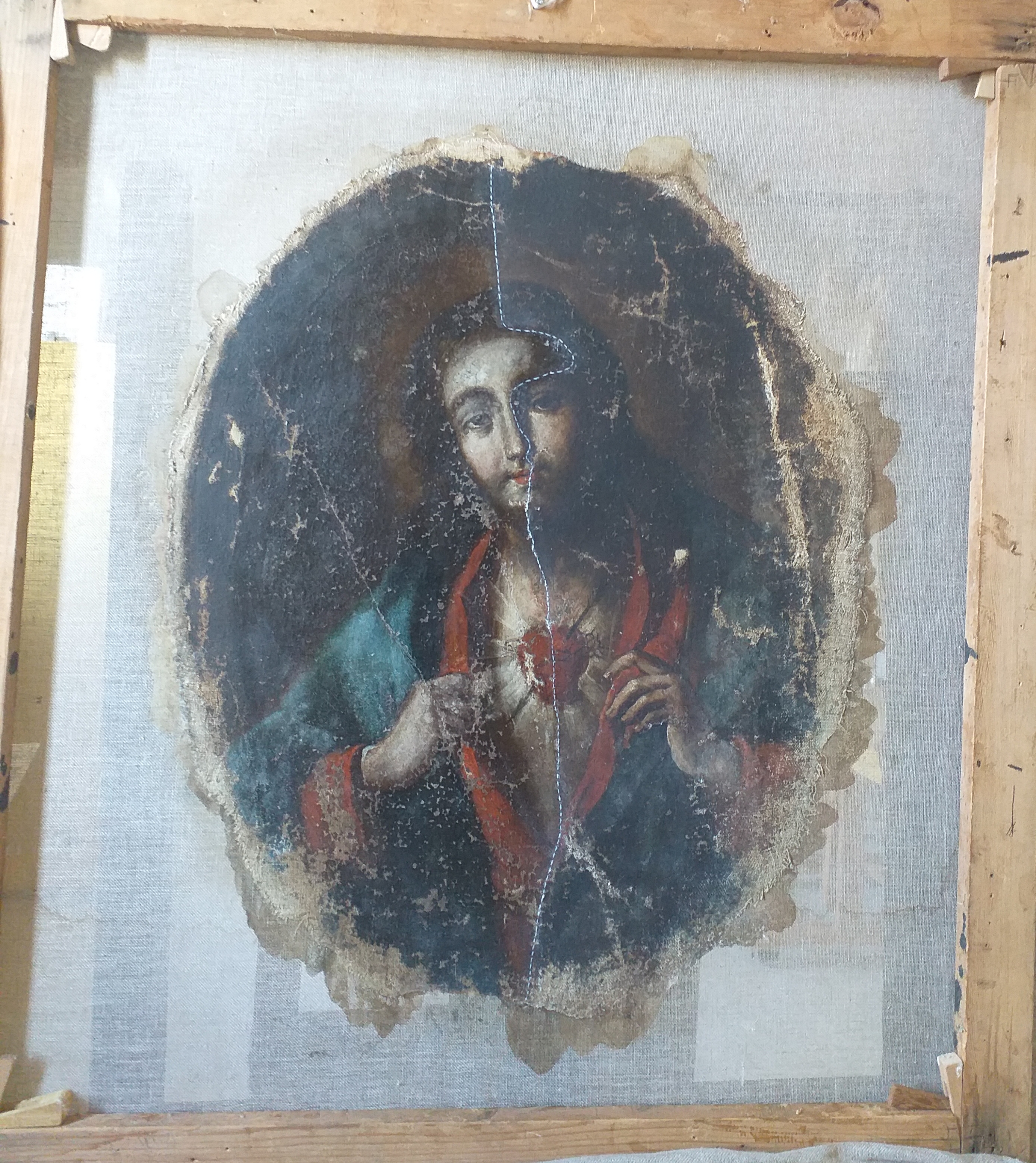 Sacro cuore di Gesù, Gesù (dipinto, opera isolata) - ambito Italia meridionale (fine/ metà XVIII-XIX)