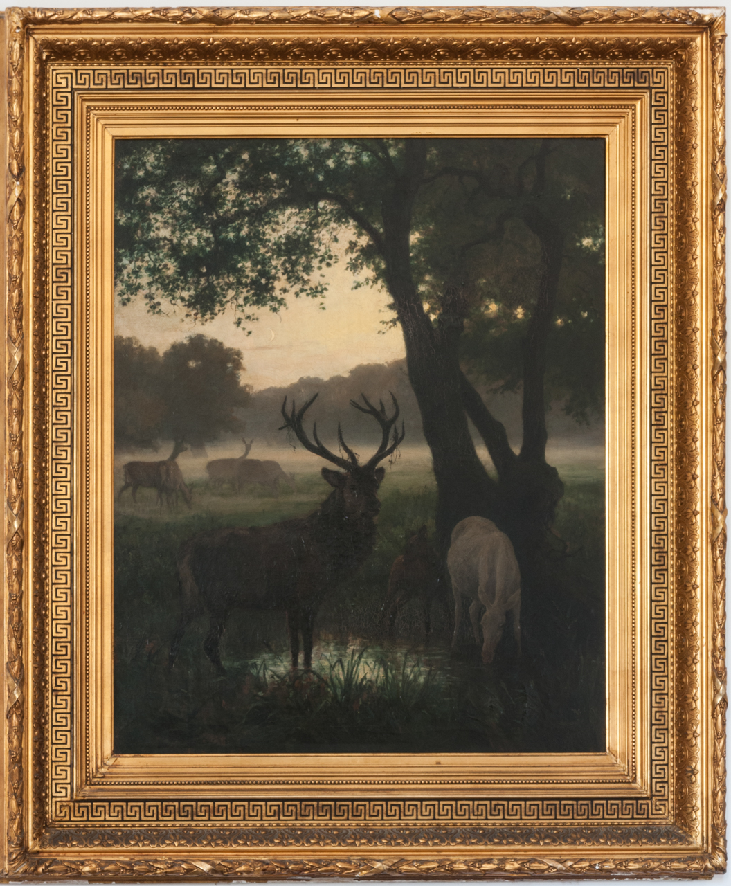 paesaggio con animali (dipinto, opera isolata) di Bache, Otto (attribuito) - ambito europeo (XIX-XX)