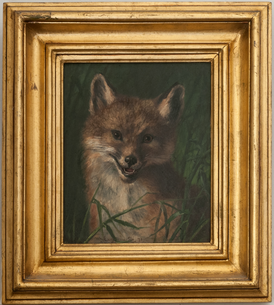 volpe (dipinto, opera isolata) di Engstrom, W.M (attribuito) - ambito Europa settentrionale (terzo quarto XIX)