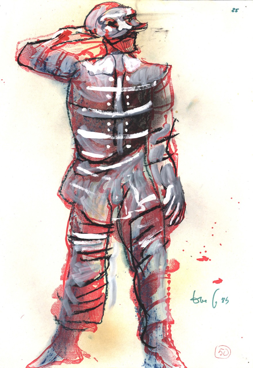 maschera della Commedia dell'Arte (disegno) di Fo, Dario (XX)