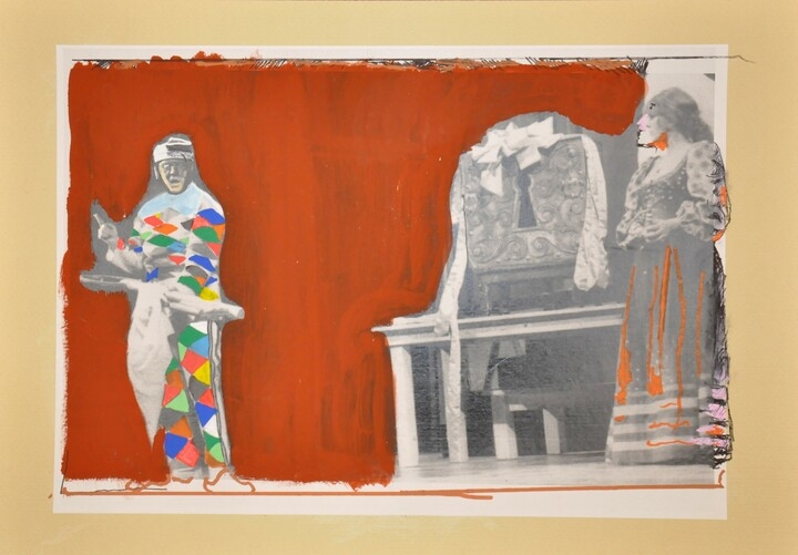 attori sul palcoscenico (collage) di Fo, Dario (XX)