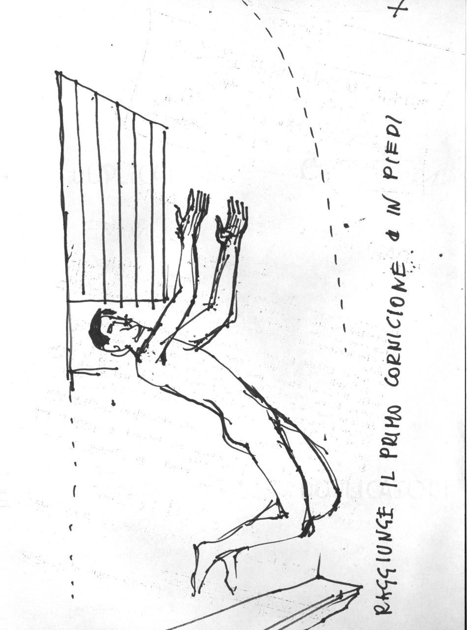 schizzi con note manoscritte (disegno) di Fo, Dario (XX)