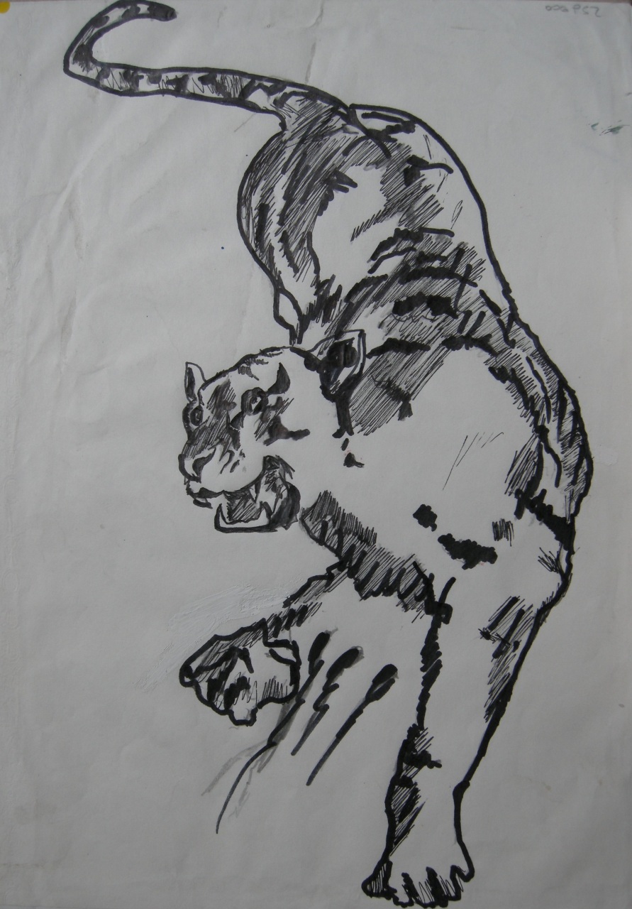 tigre (disegno) di Fo, Dario (XX)