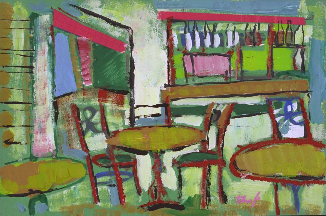 interno di un bar (dipinto) di Fo, Dario (XX)