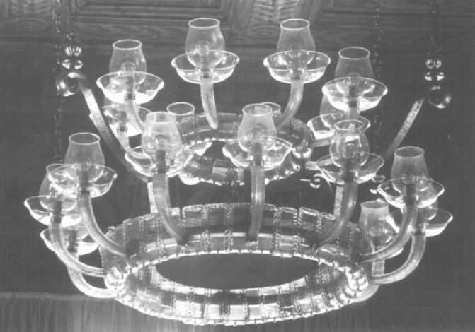 lampadario di Soc. An. VENINI, Soc. An. VENINI (secondo quarto sec. XX)