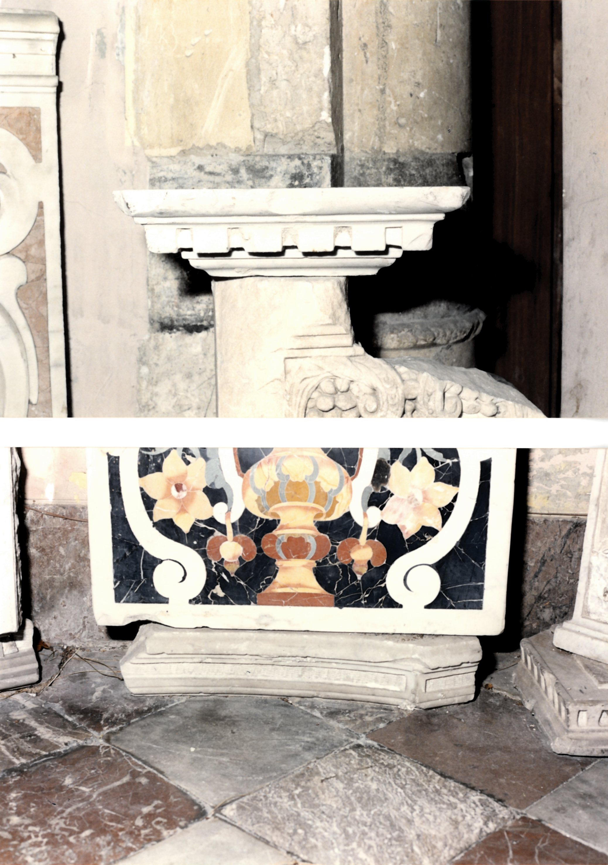 decorazione plastico-architettonica, frammento - ambito messinese (XVI-VII)