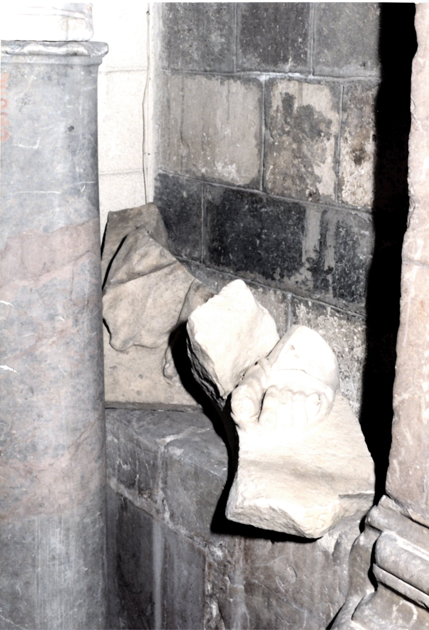 piede (scultura, frammento) - ambito italiano (XVI-XVII)