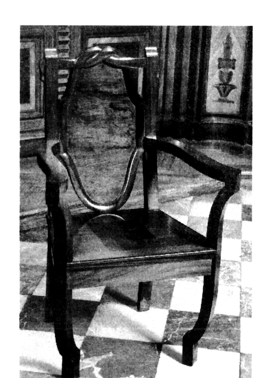 sedia - manifattura siciliana (XIX)