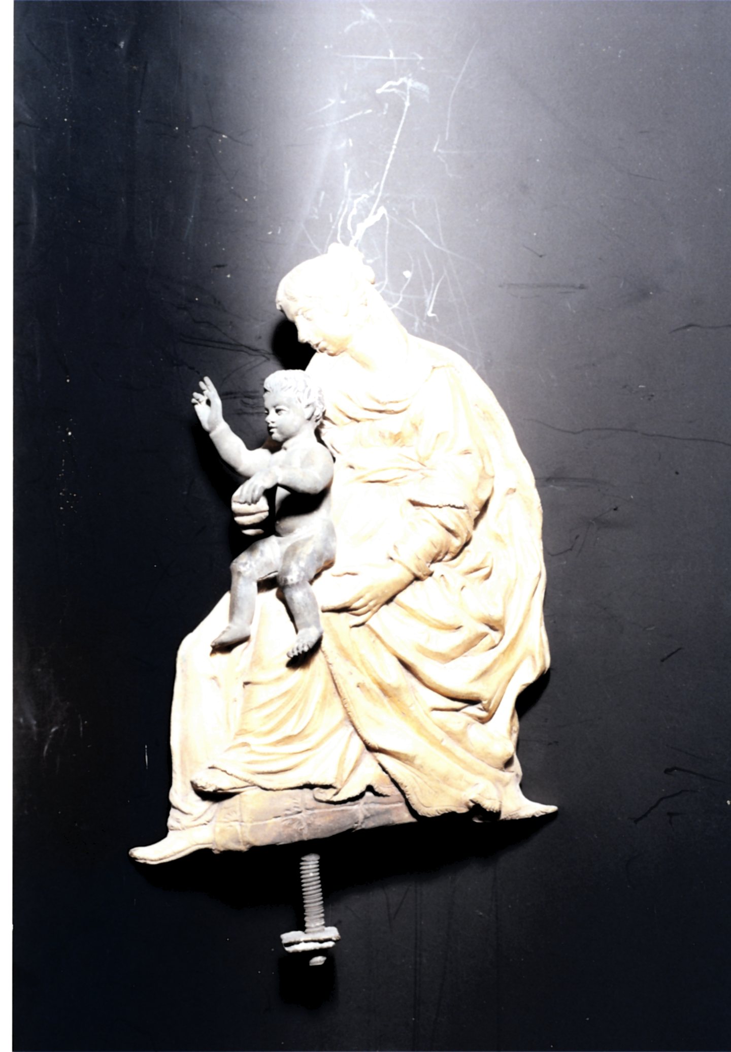 Madonna con Bambino (statuetta, elemento d'insieme) - bottega siciliana (XIX)