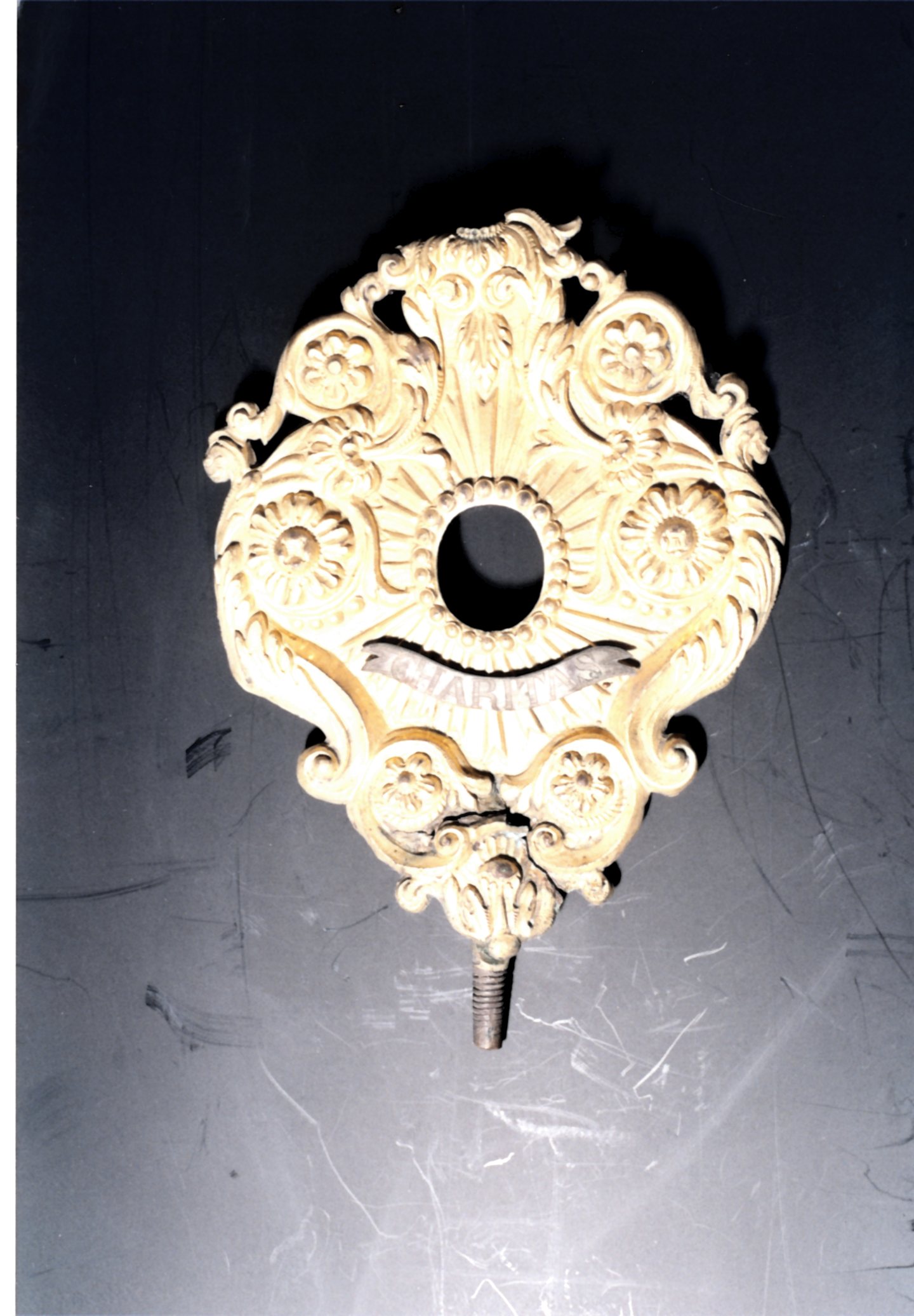 reliquiario-ostensorio, elemento d'insieme - bottega siciliana (XIX)