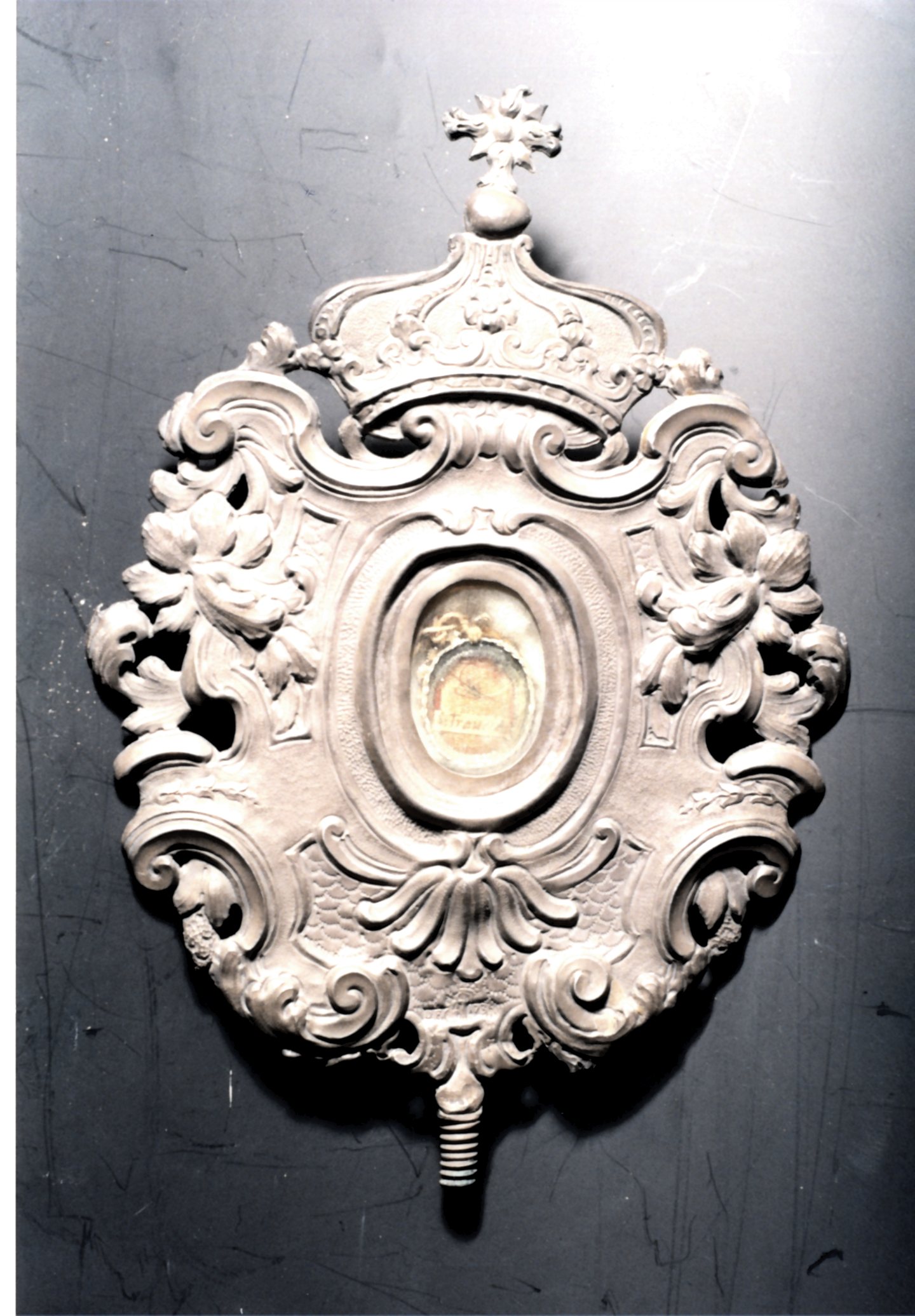 reliquiario-ostensorio, elemento d'insieme - bottega messinese (XVIII)