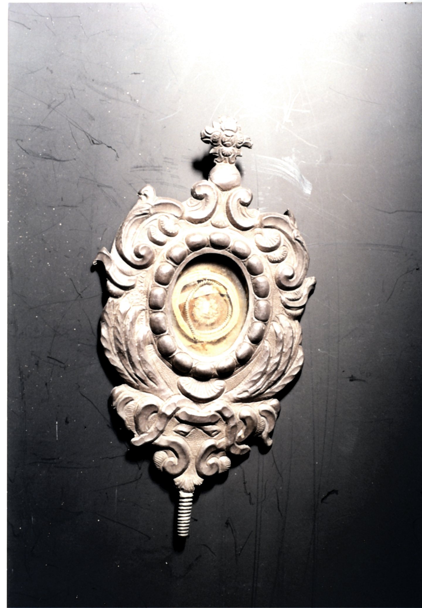 reliquiario-ostensorio, elemento d'insieme - bottega messinese (XVIII)