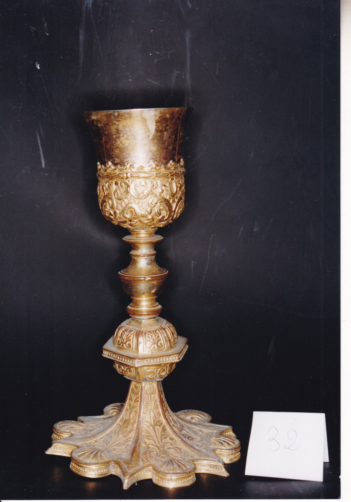 calice - bottega messinese (fine/ inizio XVII-XVIII)