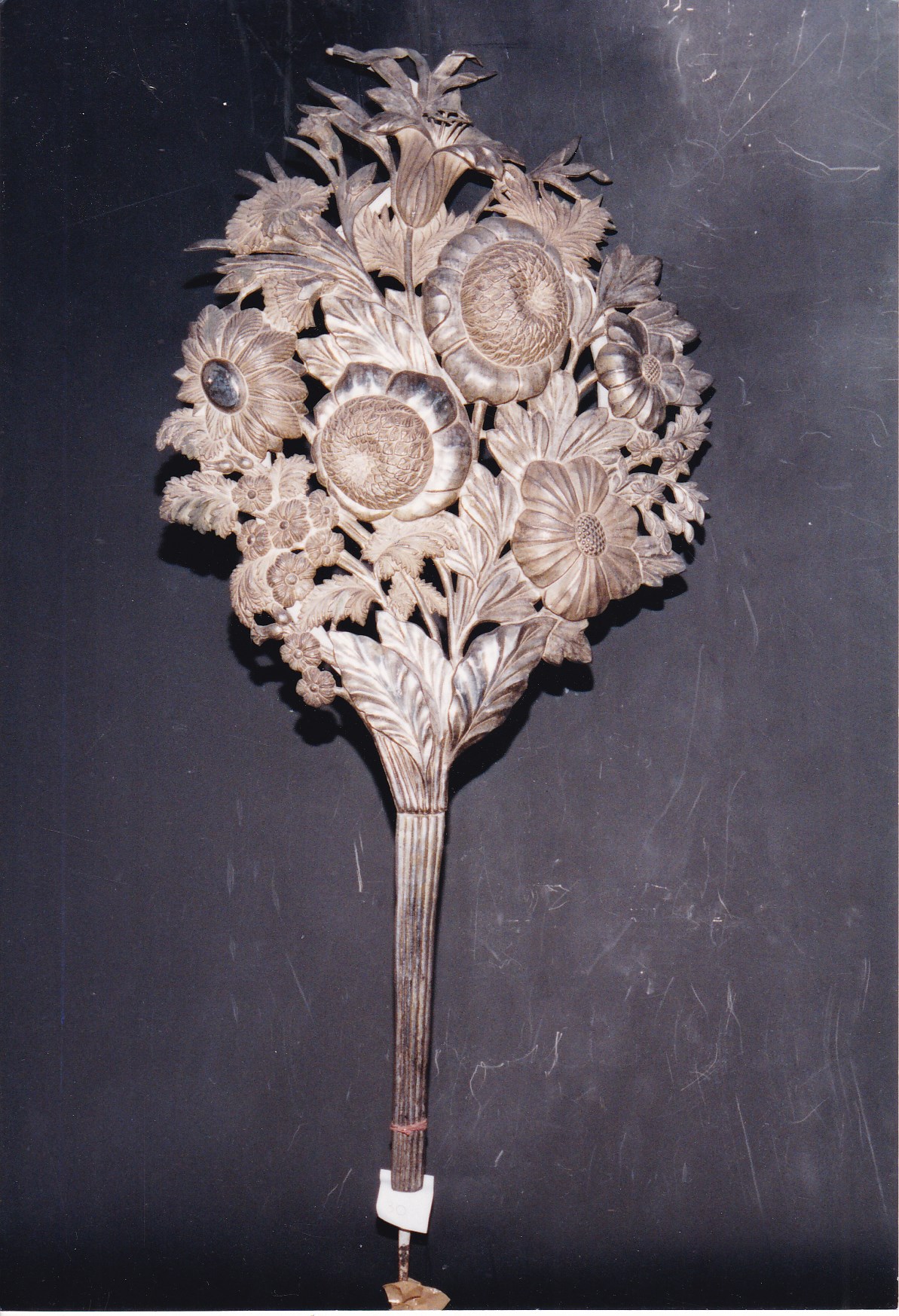 reliquiario fitomorfo, elemento d'insieme - bottega messinese (seconda metà XVII)