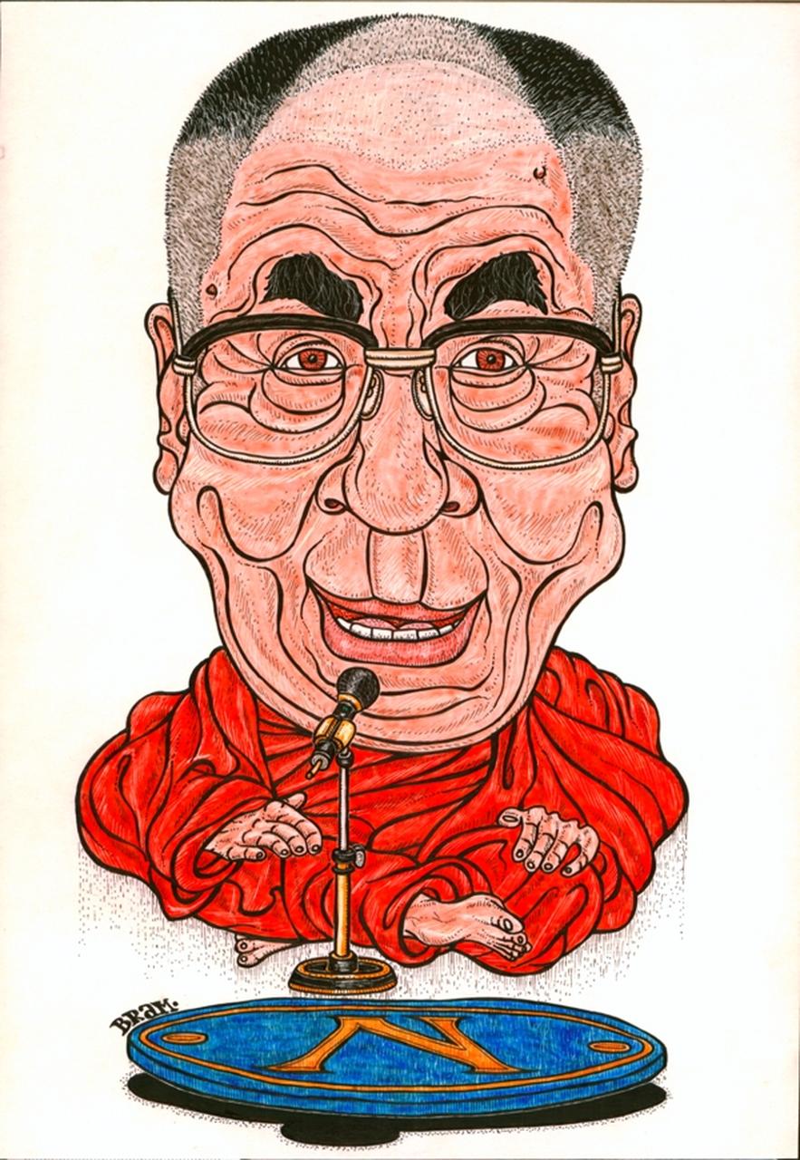 Dalai Lama, Dalai Lama (disegno) di Brancaglioni Mario (sec. XX d.C)