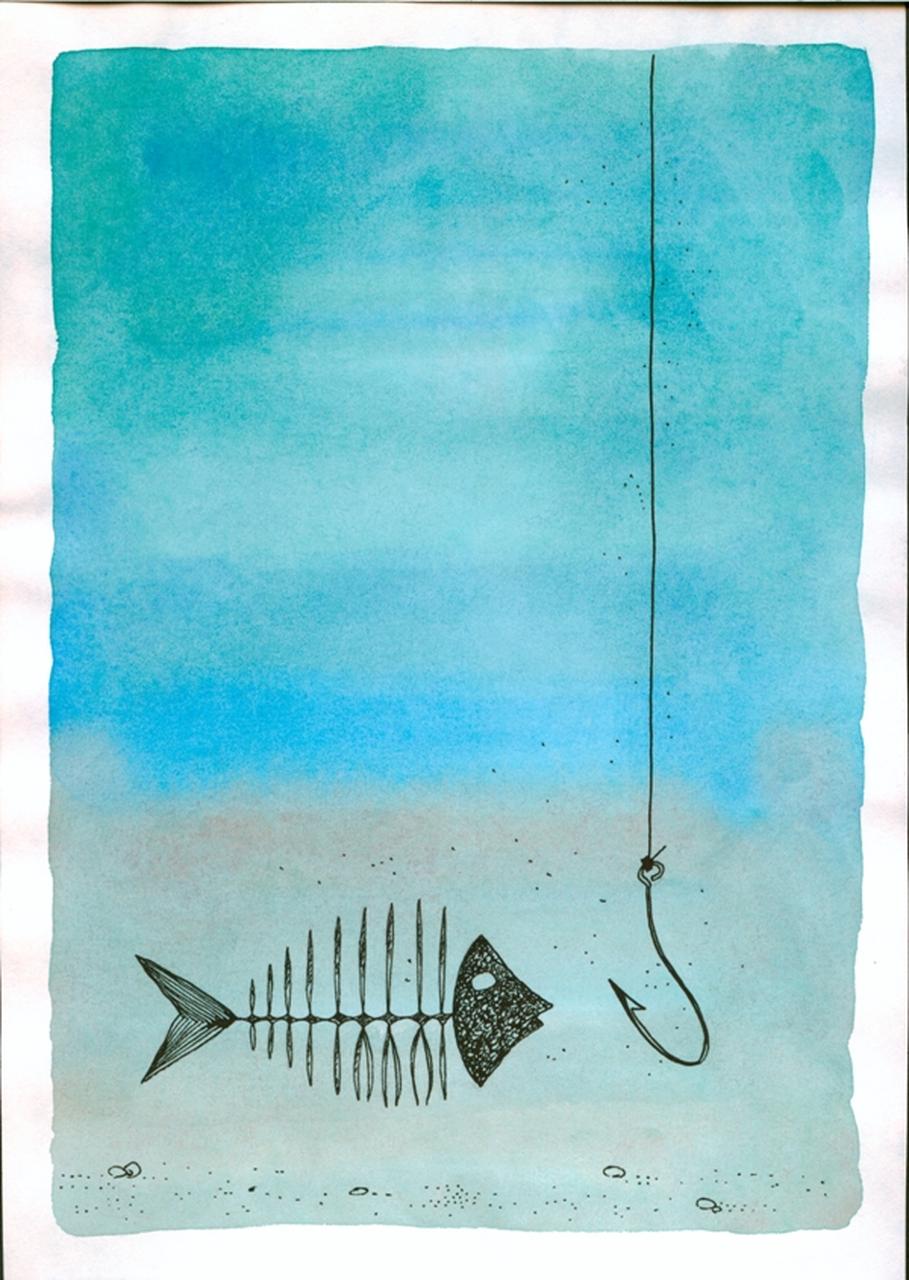 S.T, Amo, lisca (disegno) di Momot Valery (sec. XX d.C)