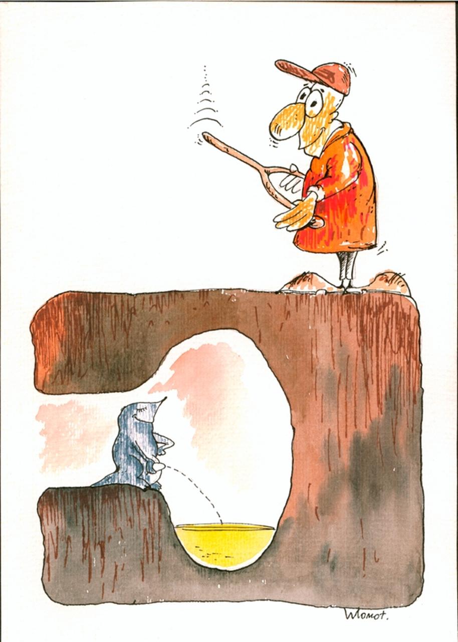 S.T, Rabdomante, talpa (disegno) di Momot Valery (sec. XX d.C)