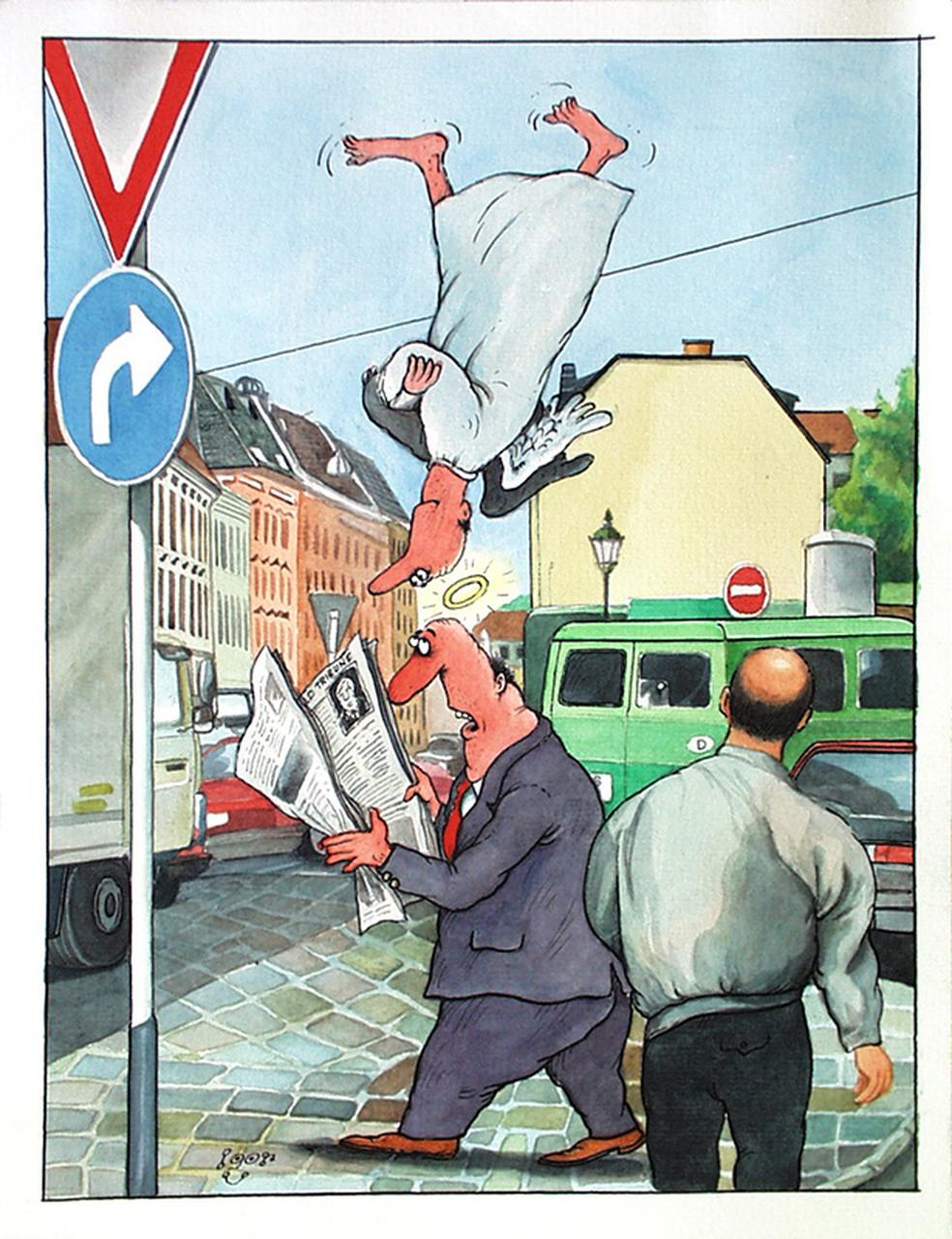 Angel, Uomo, angelo custode (disegno) di Vartchenko Igor (sec. XX d.C)