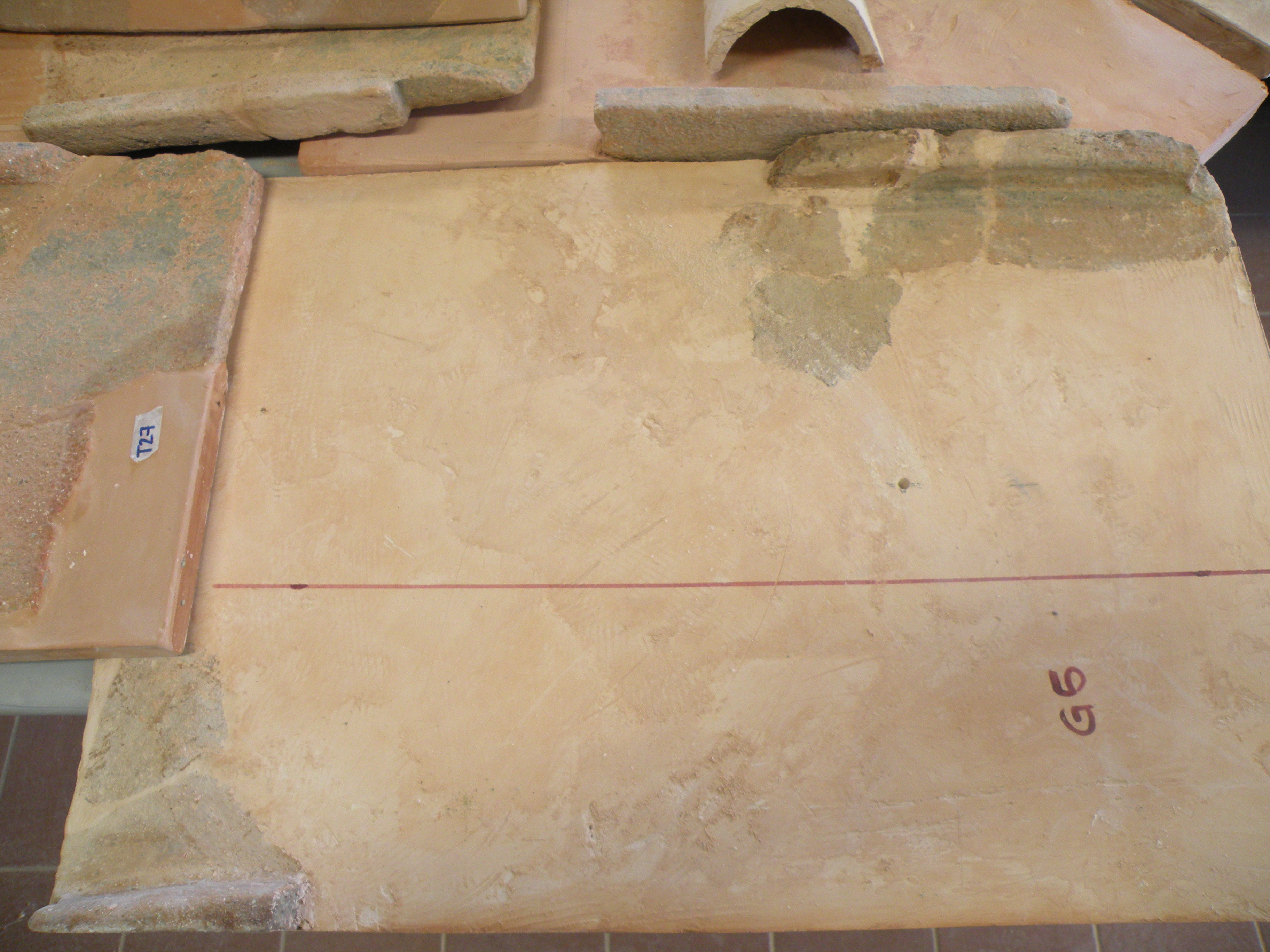 SINGOLO OGGETTO/ tegola, V sec. a. C