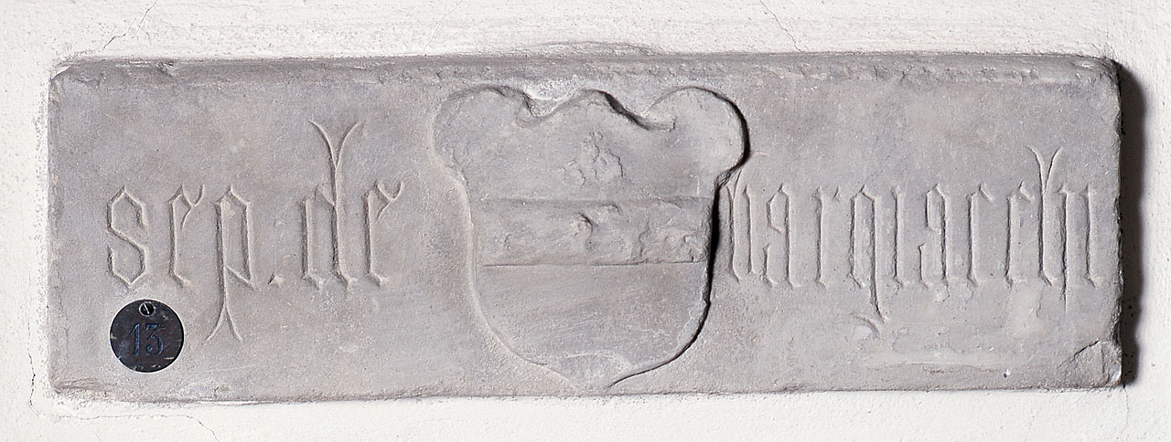 stemma della famiglia Bargiacchi (lapide tombale) - manifattura toscana (seconda metà sec. XVI)