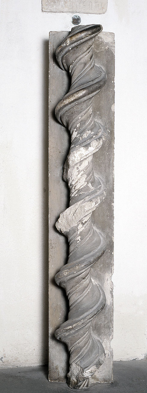 colonnina tortile, frammento - manifattura fiorentina (seconda metà sec. XIV)