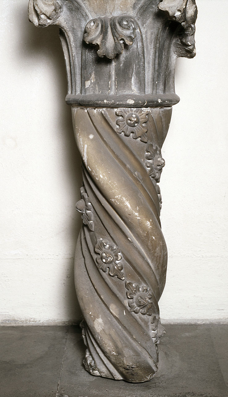 colonnina tortile, frammento - manifattura fiorentina (seconda metà sec. XIV)