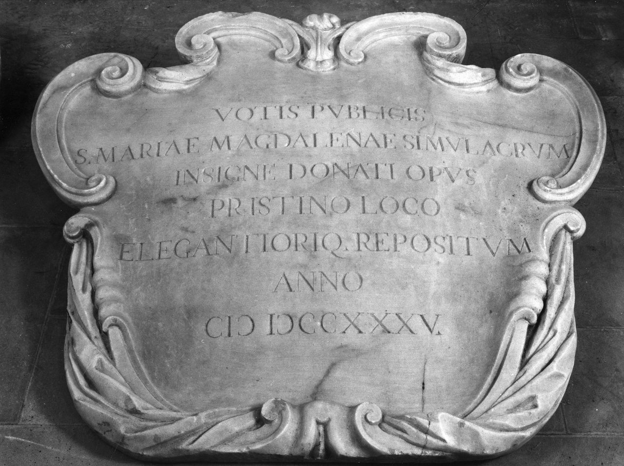 lapide - manifattura toscana (sec. XVIII)