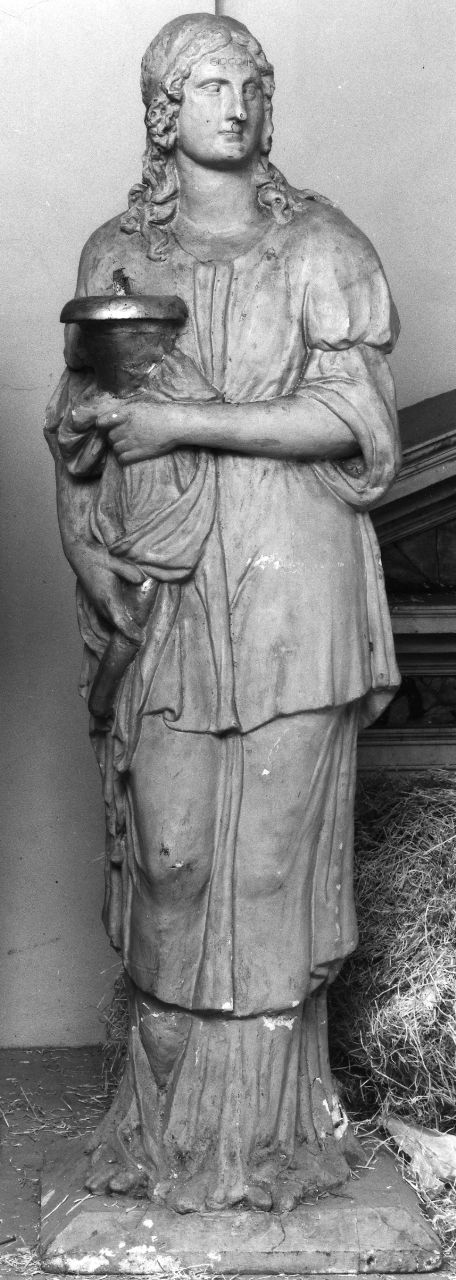 angelo reggicandelabro (scultura) - manifattura toscana (prima metà sec. XIX)