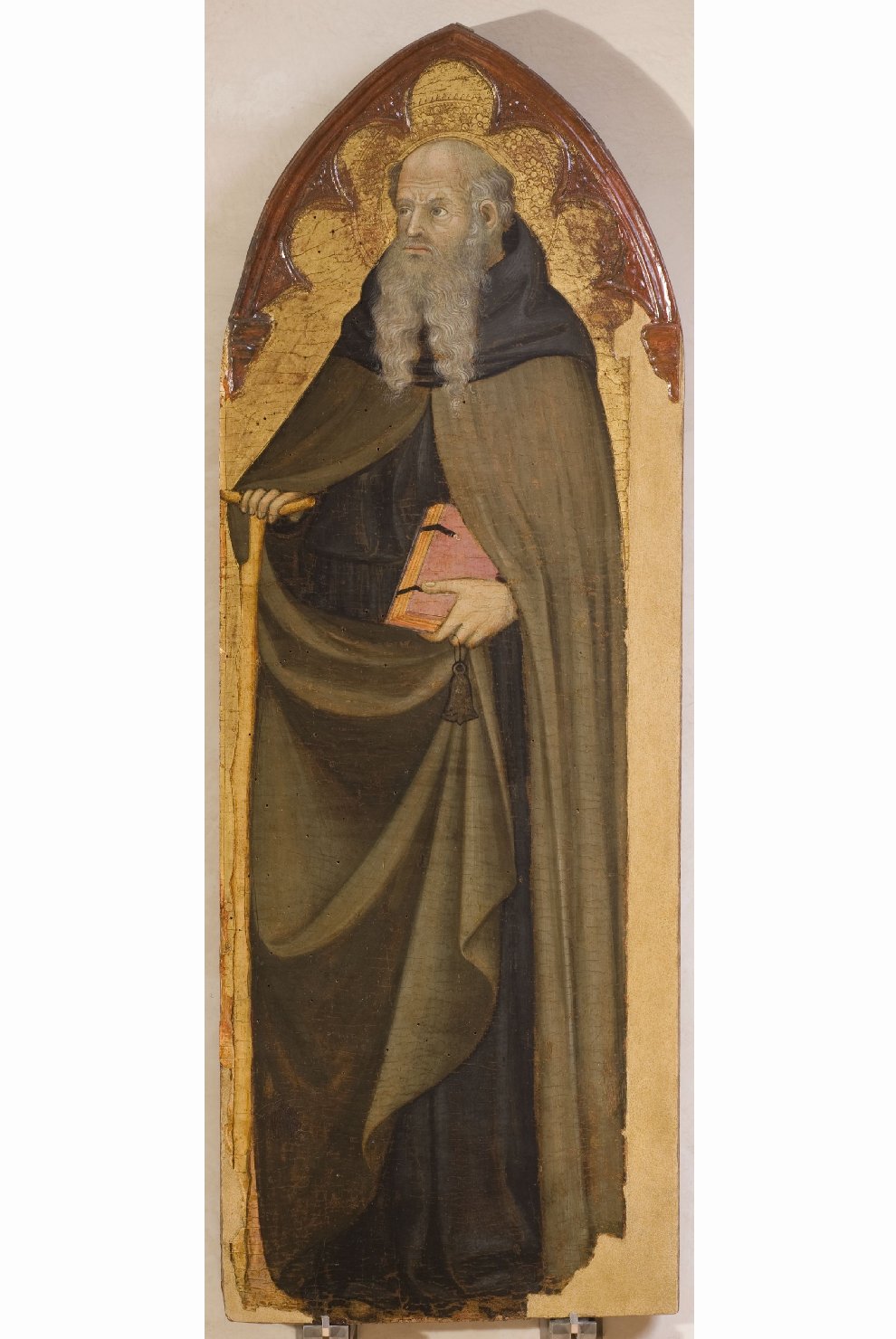 Sant'Antonio Abate (scomparto di polittico, elemento d'insieme) di Andrea di Bartolo (attribuito) (fine/ inizio secc. XIV)
