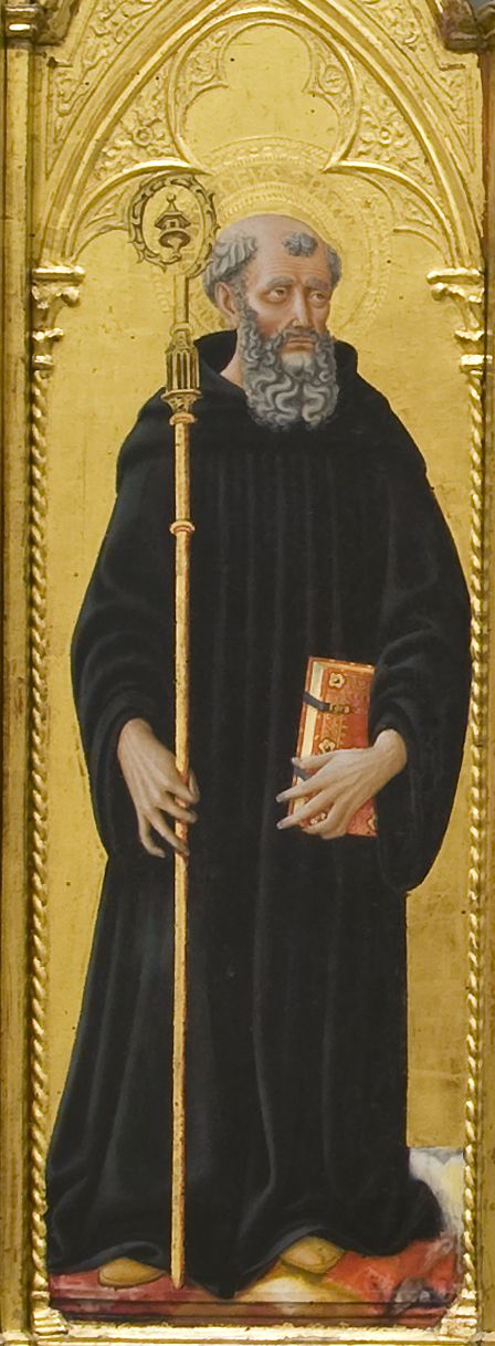 San Benedetto da Norcia (scomparto di polittico, elemento d'insieme) di Domenico di Bartolo Ghezzi (prima metà sec. XV)